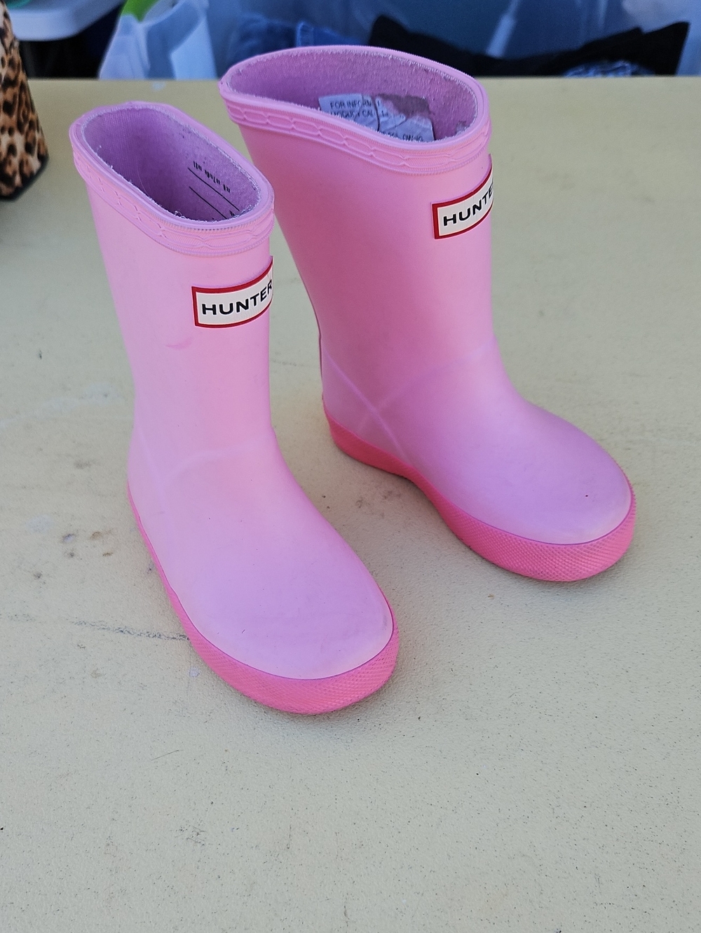 Hunter Kids Light Pink Rain Boots